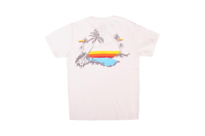 SUNSET PALMS TEE JR W03 EGRET