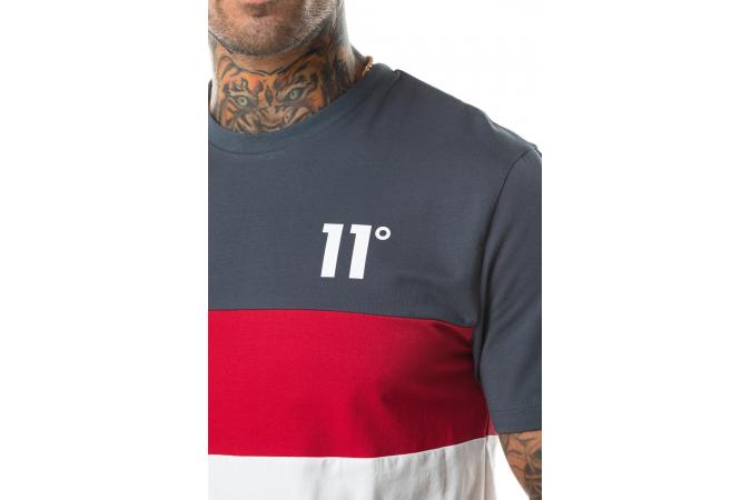 Camiseta Triple Panel - Anthracite/Ski Patrol Red/White