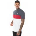 TRIPLE PANEL T-SHIRT ANTRACITE,SKI,PATROL RED,WHITE