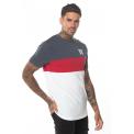 TRIPLE PANEL T-SHIRT ANTRACITE,SKI,PATROL RED,WHITE