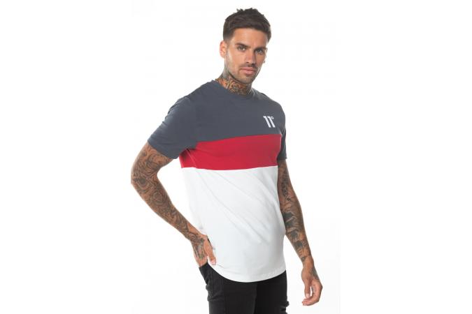 Camiseta Triple Panel - Anthracite/Ski Patrol Red/White