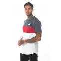 TRIPLE PANEL T-SHIRT ANTRACITE,SKI,PATROL RED,WHITE