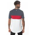 TRIPLE PANEL T-SHIRT ANTRACITE,SKI,PATROL RED,WHITE