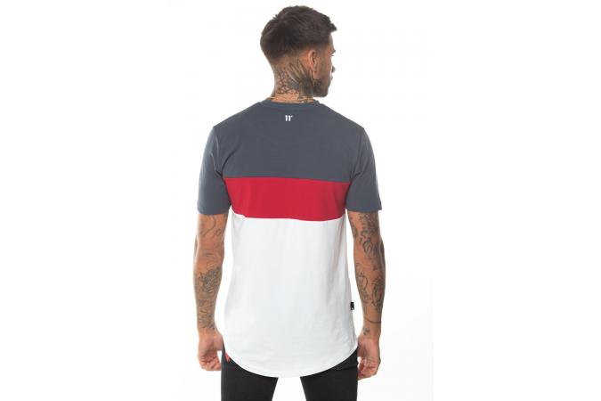 TRIPLE PANEL T-SHIRT ANTRACITE,SKI,PATROL RED,WHITE