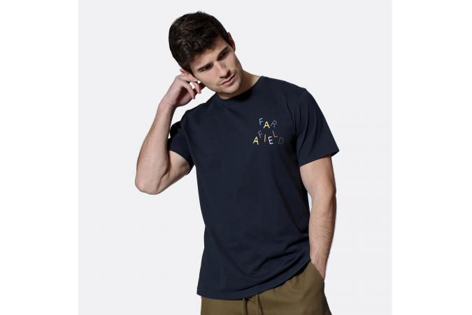 Camiseta Far Afield FA T-Shirt Wonky Logo Carbon