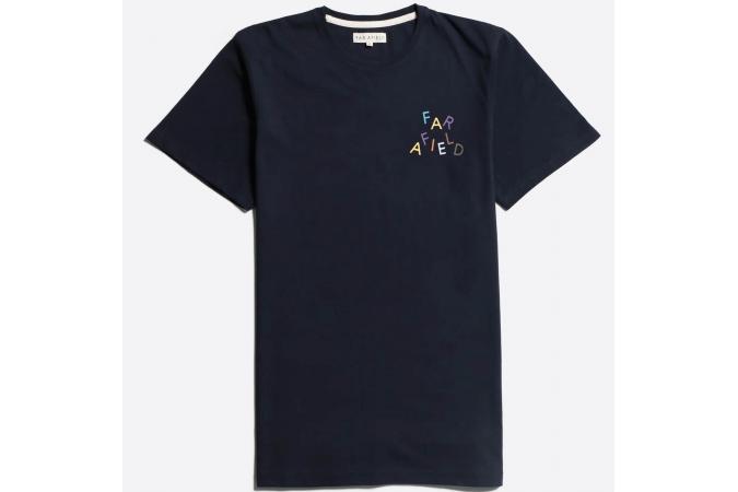 Camiseta Far Afield FA T-Shirt Wonky Logo Carbon