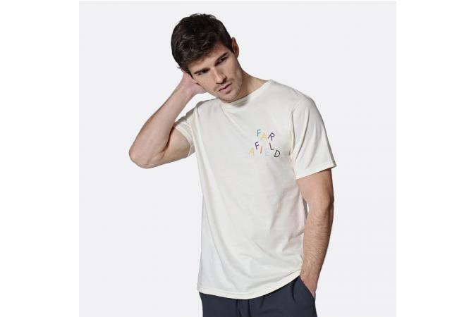 Camiseta Wonky Logo White