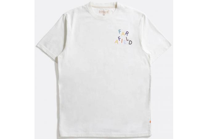 Camiseta Wonky Logo White