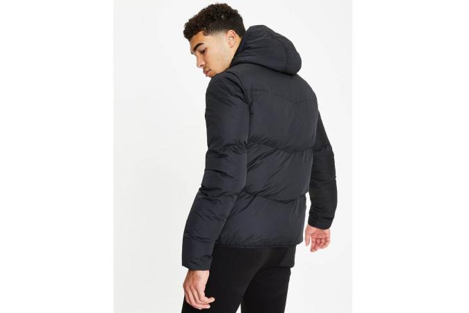 Chaqueta Large Panelled Puffer Black