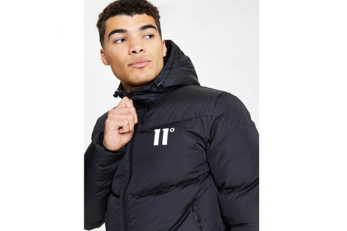 Chaqueta Large Panelled Puffer Black