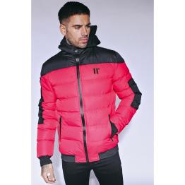 PANELLED MISSILE JACKET HOT RED