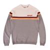 COLOR BLOCK FLEECE CREW W00 WHITE