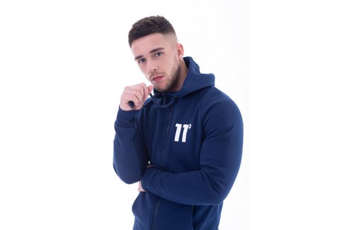 Sudadera Core Full Zip Hoodie Insignia Blue