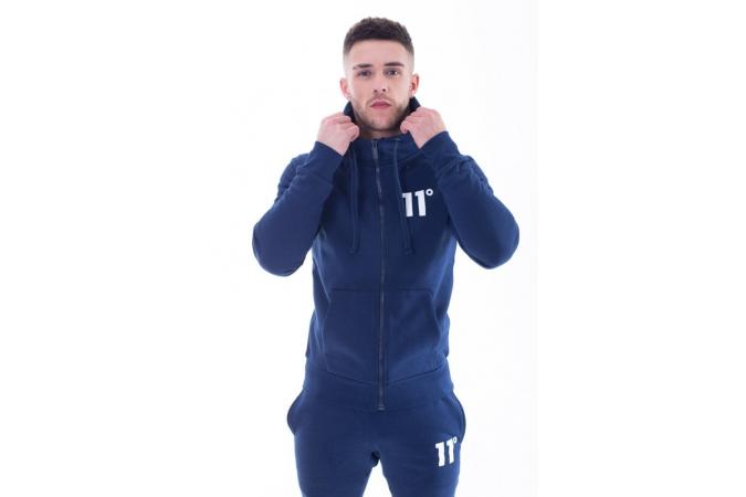 Sudadera Core Full Zip Hoodie Insignia Blue