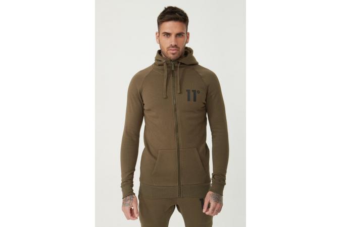 CORE FULL ZIP HOODIE KHAKI