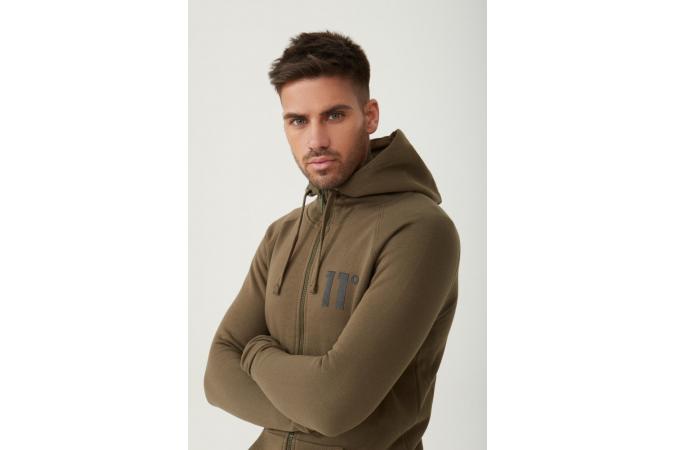 CORE FULL ZIP HOODIE KHAKI