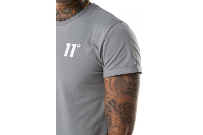 CORE MUSCLE FIT T-SHIRT SILVER