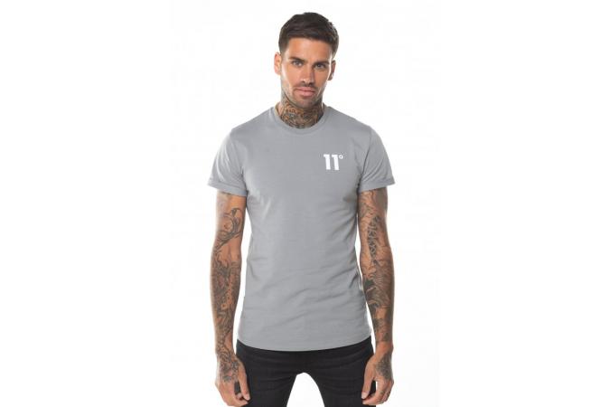 CORE MUSCLE FIT T-SHIRT SILVER