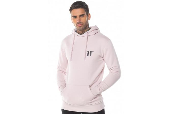 CORE OVER HOODIE SLATE PINK