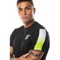 Camiseta Dot Fade Panelled T-Shirt Negro/Verde Lima/Blanco