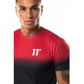 DOT FADE T-SHIRT BLACK,SKI PATROL RED