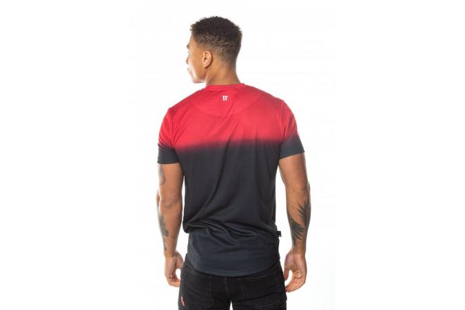 Camiseta Dot Fade T-Shirt Negro Ski Patrol Rojo