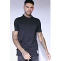 Camiseta Embossed graphic Arm Panel T-Shirt Black