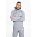 eon Block Pull over Hoodie Grey Marl