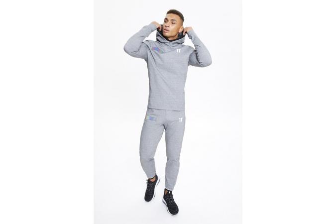 Eon Fade Logo Joggers Skinny Fit Grey Marl