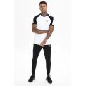 GOLD TAPED RINGER T-SHIRT WHITE&BLACK