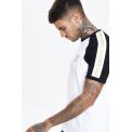 Camiseta Gold Taped Ringer T-shirt Blanco/Negro