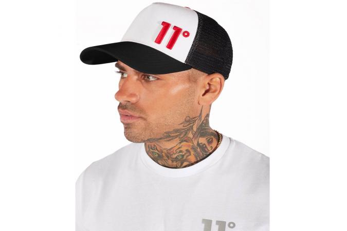 Gorra Panel Trucker Cap Negro/Blanco