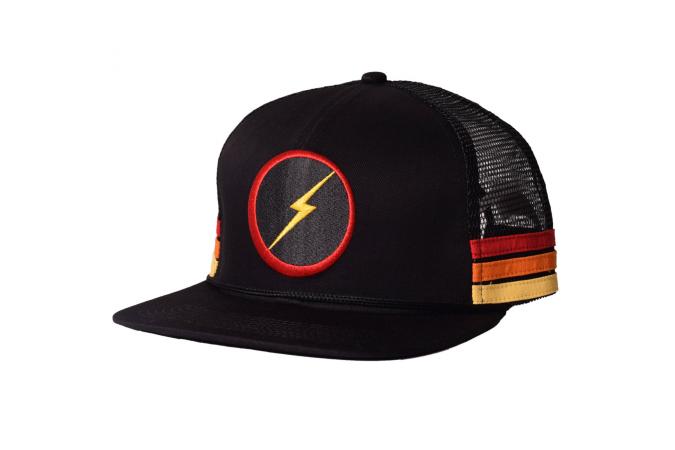 SUNSET STRIPE HAT BLACK