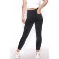 HIGH WAISTED SUPER SKINNY JEANS WASHED BLACK