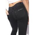 Pantalones Hich Waisted Super Skinny Jeans Negro