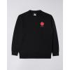 Sudadera Japanese Sun Sweat Black Garment Washed Negra