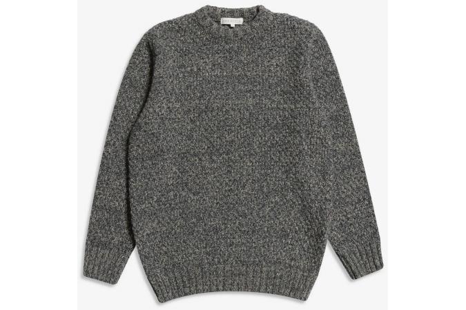 Jersey Far Afield Murray Knit (Fine Wool Mix - Grey Multi)