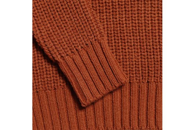 Jersey Far Afield Ribbed Knit (Alpaca Mix - Cedar Red)