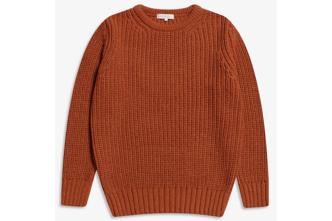 Jersey Far Afield Ribbed Knit (Alpaca Mix - Cedar Red)