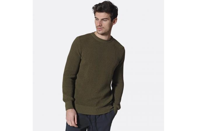 Jersey Zaca Crewneck Dark Olive