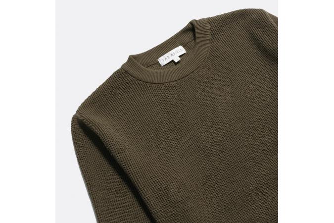 Jersey Zaca Crewneck Dark Olive