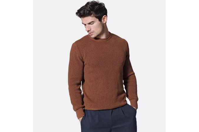 Jersey Far Afield Zaca Crewneck Marrón