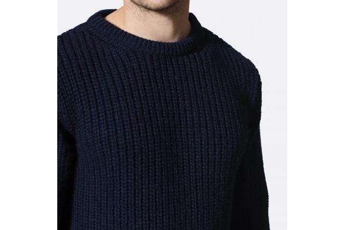 Jersey Far Afield Hamish Ribbed Knit Carbon