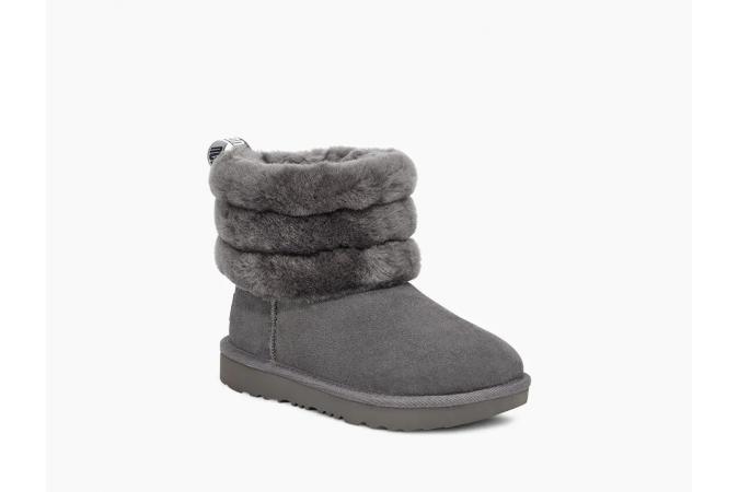 Bota K Fluff Mini Quilted Charcoal