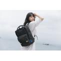 Mochila Macaroon Glossy Blocking Negro