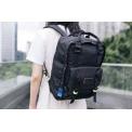 Mochila Macaroon Glossy Blocking Negro