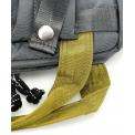 Mochila Macaroon Glossy Blocking Charcoal Olive