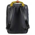 Mochila Macaroon Glossy Blocking Charcoal Olive