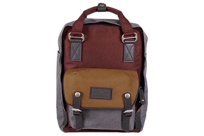 Mochila Macaroon Space Series Brown X Charcoal