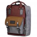 Mochila Macaroon Space Series Brown X Charcoal